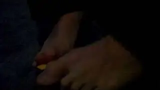 solving a rubiks cube with my feet