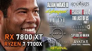 RX 7800 XT + Ryzen 7 7700X | An Incredible 1440P Gaming Combo | 15 AAA Games Tested | 1440P - 4K