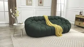 HL0132 - Installation Guide - Tribesigns 98.4-Inch Bubble Sofa #homedecor #sofa