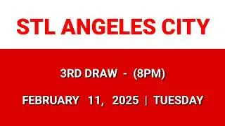 STL ANGELES 3rd draw result today 8PM draw evening result Philippines February 11, 2025 Tuesday
