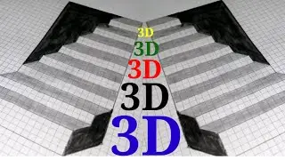 How to draw 3d art on paper  step by step easily