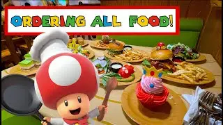 I ordered EVERYTHING at Toadstool Cafe! -Super Nintendo World (Universal Studios Hollywood)