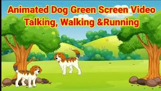 #Animated dog #बोलनेवाला कुत्ता #बोलणारा कुत्रा #greenscreen video #nocopyright #kids #animation
