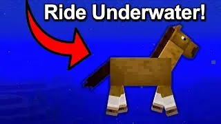 How to Ride a horse UNDERWATER in Minecraft 1.21 (...kind of)