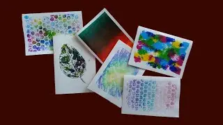 6 Easy DIY Hand-painted Greeting Cards