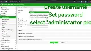 Create Login User in #Fortigate🔥🔥🔥 Firewall