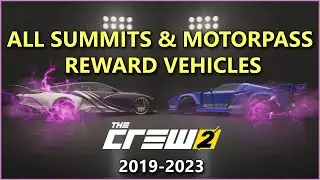 The Crew 2: All Motorpass and Summit reward vehicles (2019-2023)