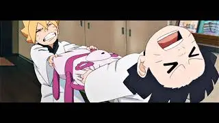 Himawari knocks naruto