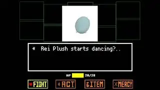 rei plush in undertale?? secret boss battle (legit)