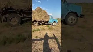 Разгрузка #сенокос #уборка #зил#вайн