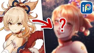 CAN YOU DRAW GENSHIN CHARACTERS FROM MEMORY??! | Drawing Genshin Impact on Ibispaint X