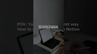 The secret way how to get started with Notion #notion #notiontips #notiontutorial