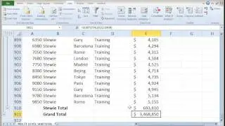 Multiple Level Sub-Total in Excel