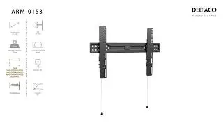 DELTACO Väggfäste för TV/Skärm - ARM 0152 & ARM 0153