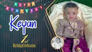 Keyan's 1st Birthday Celebrations Invitation