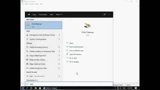 How to free up emergency HDD space in Windows 10 using methods that are included naively in Windows