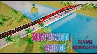 Suspension Bridge Model  made in AUTODESK REVIT using ENSCAPE
