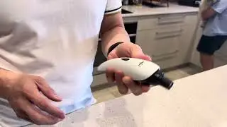 Unboxing and first trial of lucky tail dog nail grinder with small dog