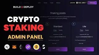 Create a Token Staking DApp & Earn Rewards with ICO using Next.js  | NextJs Admin Dashboard Panel