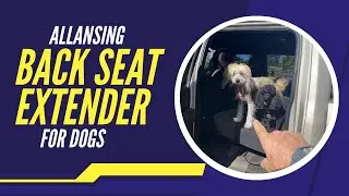 ALLANSING Back Seat Extender for Dogs | Dog Back Seat Extender with Door Protector