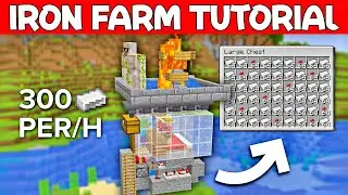 The BEST Minecraft 1.20 Iron Farm Tutorial (Hindi) - 300 Per Hour