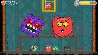 BILBERRY BOSS VS RED BOSS BALL VOLUME 5 in Red Ball 4 EPISODE 5 PERFECT 'INTO THE CAVE' All Levels