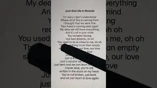 Enjoy Just Give Me A Reason! #fyp #singing #therapy #lyrics #music #karaoke #singalong