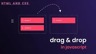 How to create DRAG and DROP using HTML, CSS AND JAVASCRIPT  @GreatStackDev