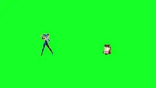 Multiversus Green Screen Effect - Harley Quinn
