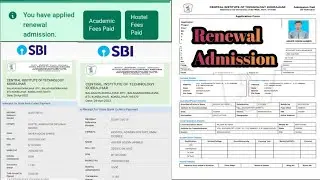 Renewal Admission Process of CITK || Fees Payment Step by Step