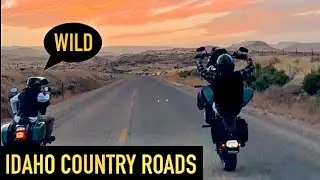 Idaho Country road Harley stunt riding