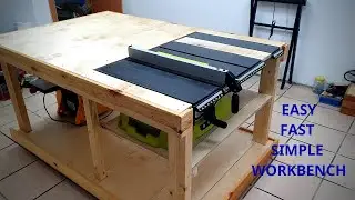 How to make a workbench with built in table saw ryobi