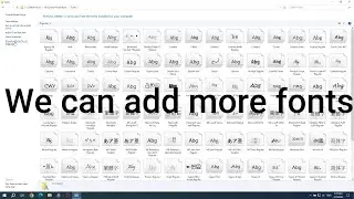 Font Settings - Control Panel Settings Menus 6