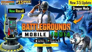 BGMI 3.5 UPDATE RECALL 🤯 | BGMI 3.5 WINTER DRAGON THEME MODE | HOW TO DOWNLOAD 3.5 UPDATE