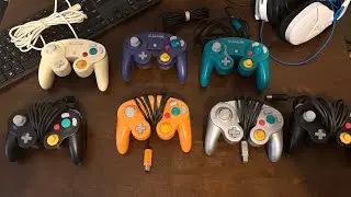 Showing off my current GameCube controller collection 