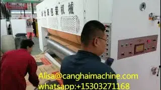 2536 auto feeder two color printer slotter die cutter machine