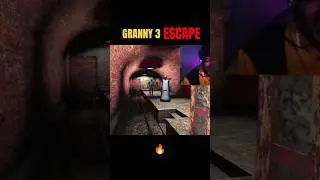 😱 Escape From Granny 3 With TRAIN 🚆 #granny #grannyshorts