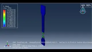 tensile test using abaqus #1: failure of sample tensile test using ductile damage (element deletion)