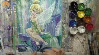 Рисуем феечек Розетту, Зарину и Динь-Динь из мультфильма 