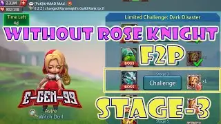 lords mobile limited challenge Witch doll  stage 3 Dark disaster stage 3