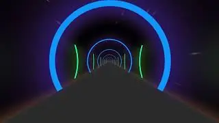 Infinite Tunnel Vj Loop Motion Background 4k ( No Copyright )