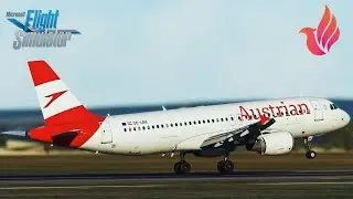 MSFS 2020 - Fenix A320 V2 | Austrian -36ft/min BUTTER landing in Vienna