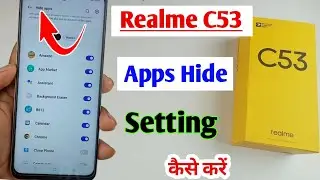 realme c53 me app hide kaise kare / how to hide apps in realme c53 / realme c53 apps hide setting