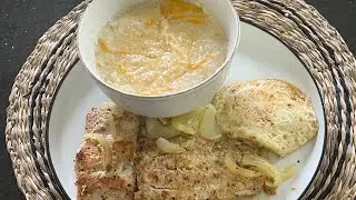Comfort Food:  Creamy Cheesy Grits Fresh Salmon and Eggs!