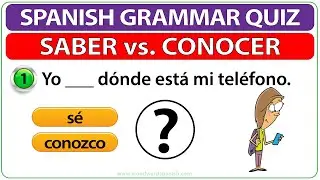SABER vs. CONOCER Spanish Quiz | Can you get 20/20 correct? | Learn Spanish Verbs | KNOW in Spanish
