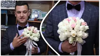 КАК СОБРАТЬ БУКЕТ 💐 ДЛЯ НЕВЕСТЫ | KELIN GULI QANDAY YASALADI
