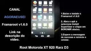 Root Motorola XT 920 Rarz D3  [replicado]