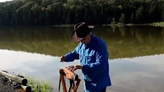 'Brethren, We Have Met to Worship' on mountain dulcimer by Timothy Seaman at Spruce Knob Lake, WV