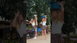 Did we drop it?😝 @Belitskay #girls #dancers #team #balance