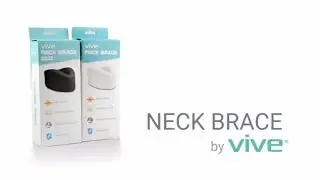 Neck Brace by Vive - Cervical Collar - Adjustable Soft Support Collar - Stabilizes Vertebrae